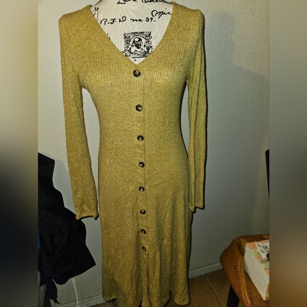 Double Zero Mystical Medium Womans Button Up Dress